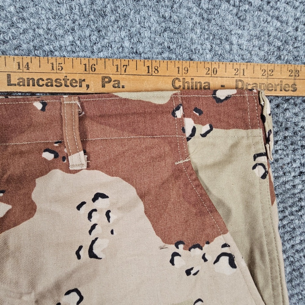 Vtg US Military Chocolate Chip Desert Camo Combat Cargo Pants Trousers XL 90's - Picture 6 of 9